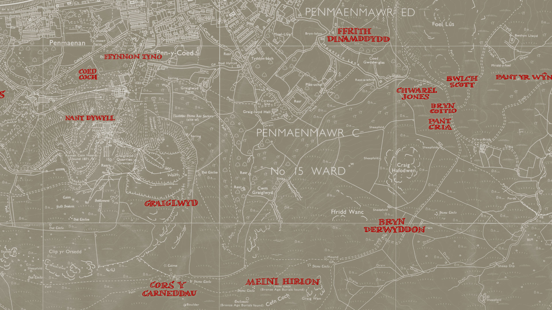 Enwau Lleoedd y Carneddau